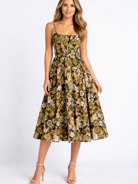 Moon River Dresses & Skirts - New Moon River White and Yellow Spaghetti Strap Sundress size L 100 % cotton